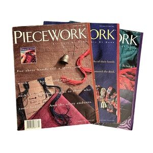 VTG 1993 PIECEWORK Magazines Needlework Textile Art Embroidery Premiere Issue